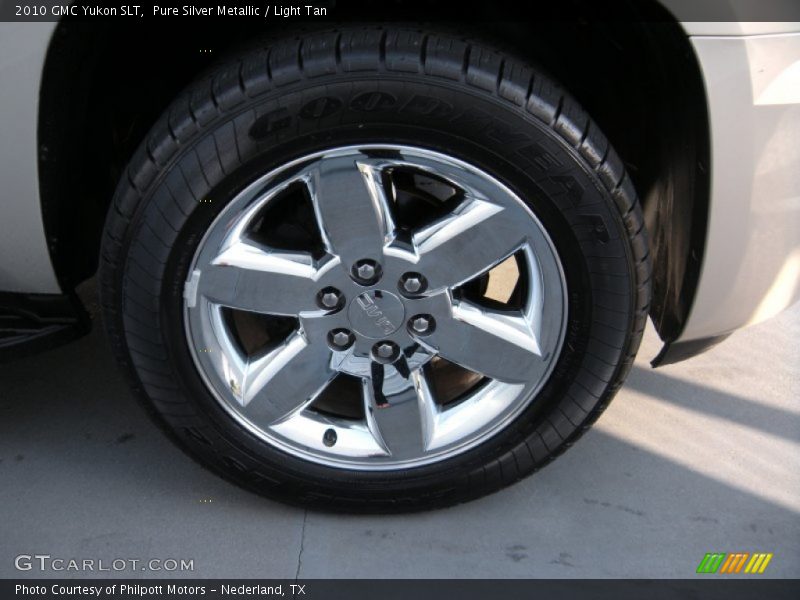 Pure Silver Metallic / Light Tan 2010 GMC Yukon SLT
