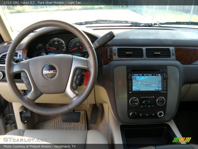 Pure Silver Metallic / Light Tan 2010 GMC Yukon SLT