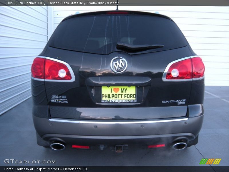 Carbon Black Metallic / Ebony Black/Ebony 2009 Buick Enclave CXL
