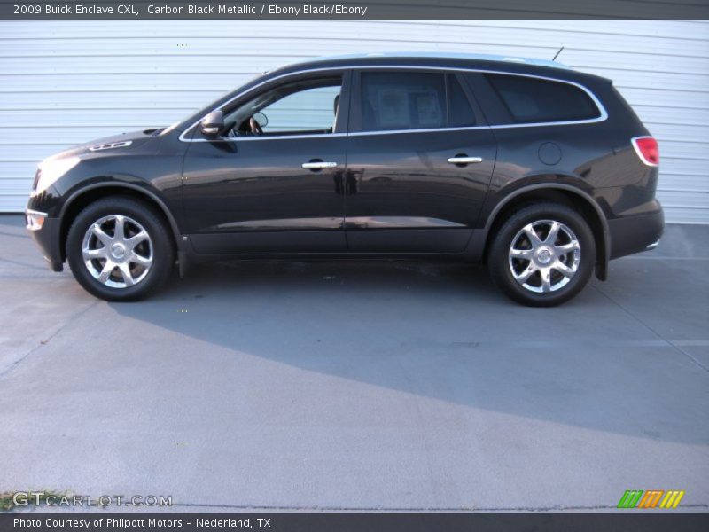 Carbon Black Metallic / Ebony Black/Ebony 2009 Buick Enclave CXL