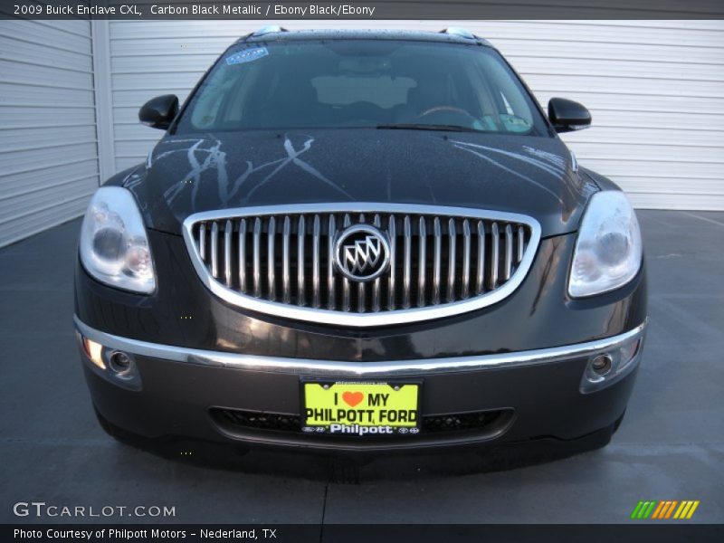 Carbon Black Metallic / Ebony Black/Ebony 2009 Buick Enclave CXL