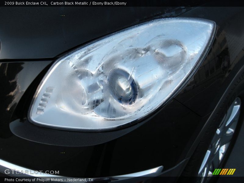 Carbon Black Metallic / Ebony Black/Ebony 2009 Buick Enclave CXL