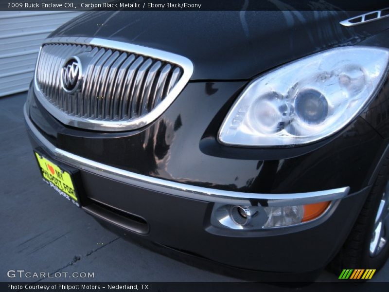 Carbon Black Metallic / Ebony Black/Ebony 2009 Buick Enclave CXL