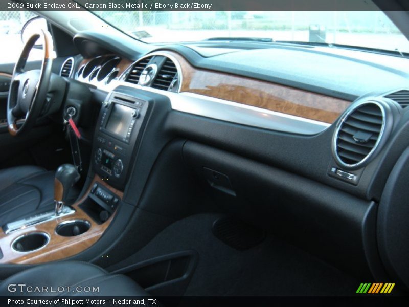 Carbon Black Metallic / Ebony Black/Ebony 2009 Buick Enclave CXL