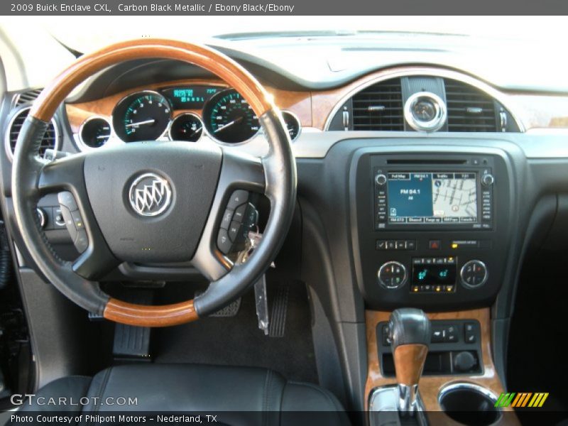 Carbon Black Metallic / Ebony Black/Ebony 2009 Buick Enclave CXL