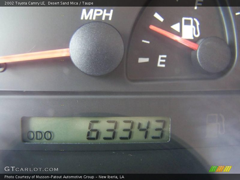 Desert Sand Mica / Taupe 2002 Toyota Camry LE