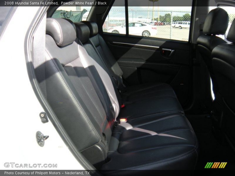 Powder White Pearl / Black 2008 Hyundai Santa Fe Limited
