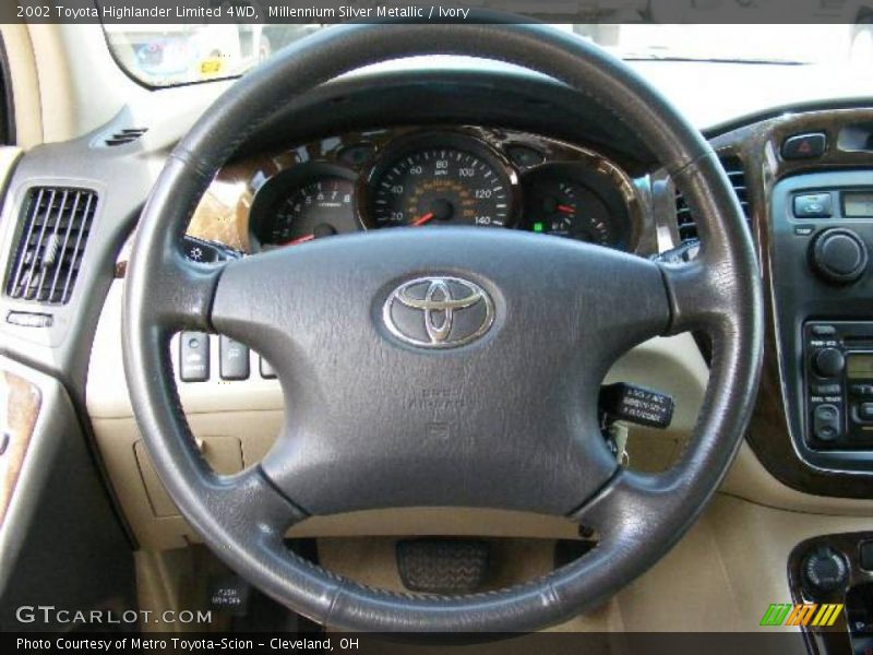 Millennium Silver Metallic / Ivory 2002 Toyota Highlander Limited 4WD