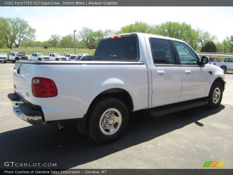 Oxford White / Medium Graphite 2002 Ford F150 XLT SuperCrew