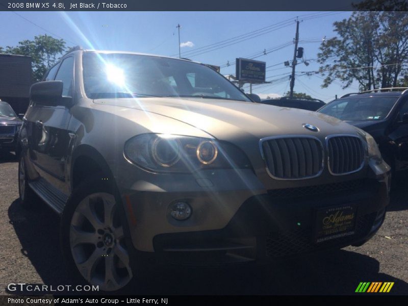 Jet Black / Tobacco 2008 BMW X5 4.8i