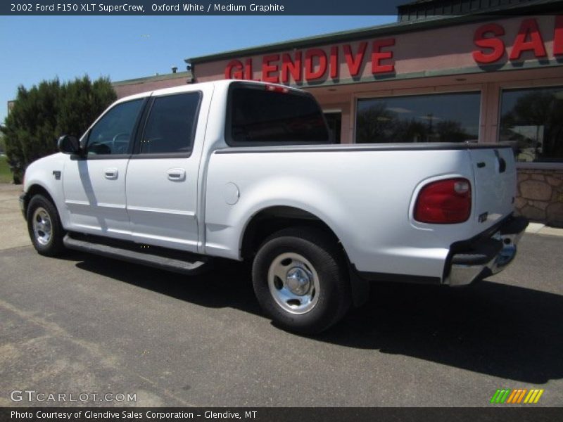 Oxford White / Medium Graphite 2002 Ford F150 XLT SuperCrew