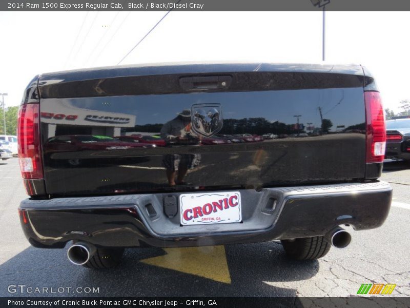 Black / Black/Diesel Gray 2014 Ram 1500 Express Regular Cab