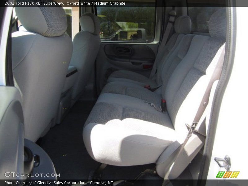 Oxford White / Medium Graphite 2002 Ford F150 XLT SuperCrew