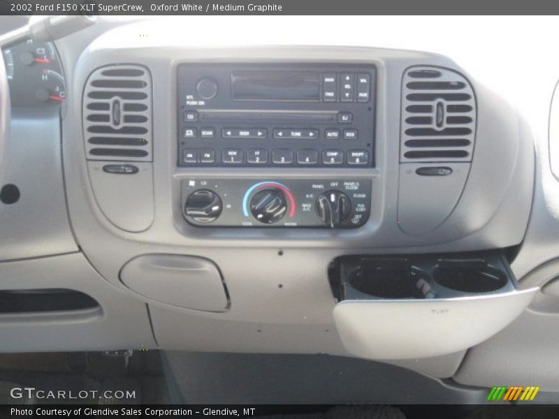 Oxford White / Medium Graphite 2002 Ford F150 XLT SuperCrew