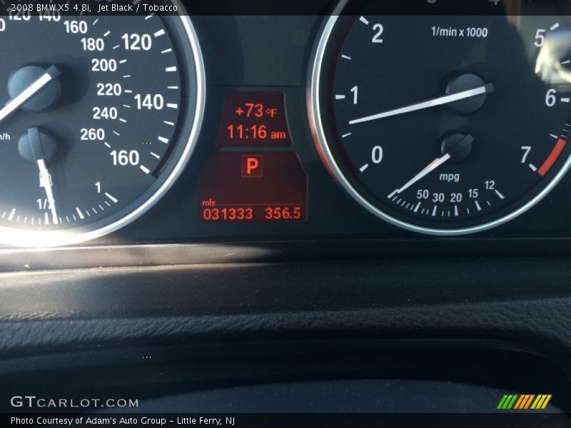 Jet Black / Tobacco 2008 BMW X5 4.8i