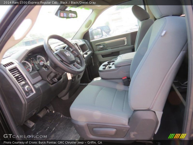 Black / Black/Diesel Gray 2014 Ram 1500 Express Regular Cab