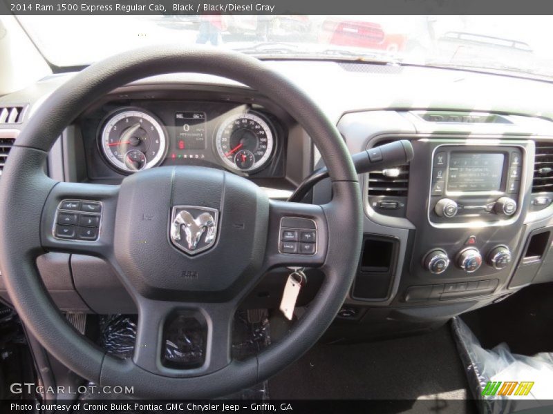 Black / Black/Diesel Gray 2014 Ram 1500 Express Regular Cab