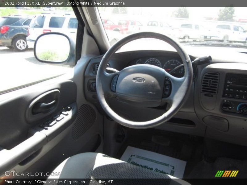 Oxford White / Medium Graphite 2002 Ford F150 XLT SuperCrew