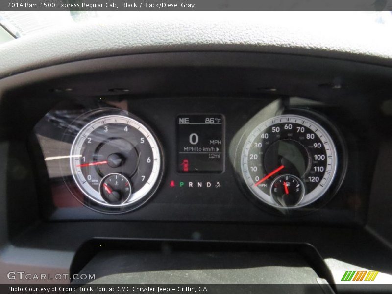 Black / Black/Diesel Gray 2014 Ram 1500 Express Regular Cab