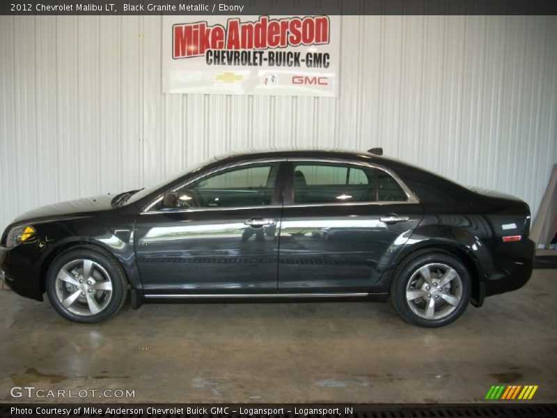 Black Granite Metallic / Ebony 2012 Chevrolet Malibu LT