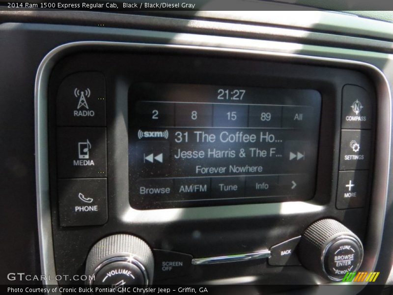 Black / Black/Diesel Gray 2014 Ram 1500 Express Regular Cab