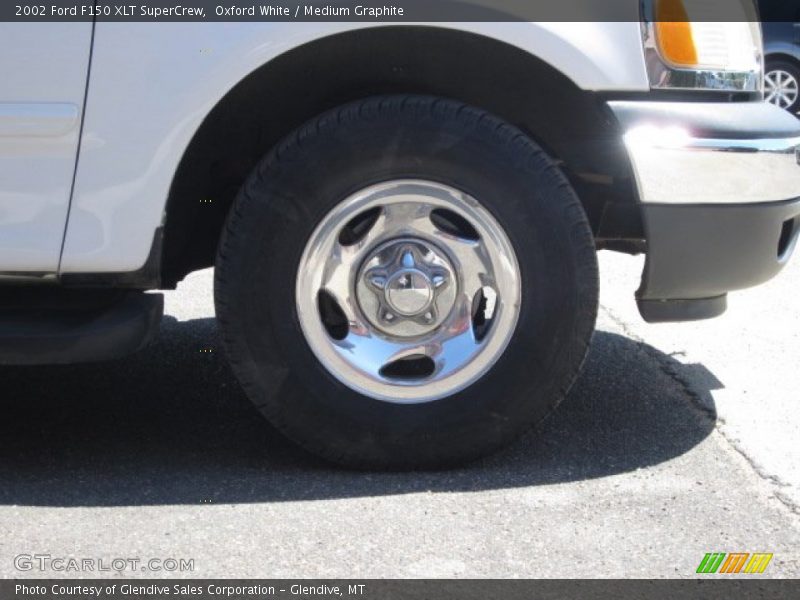Oxford White / Medium Graphite 2002 Ford F150 XLT SuperCrew