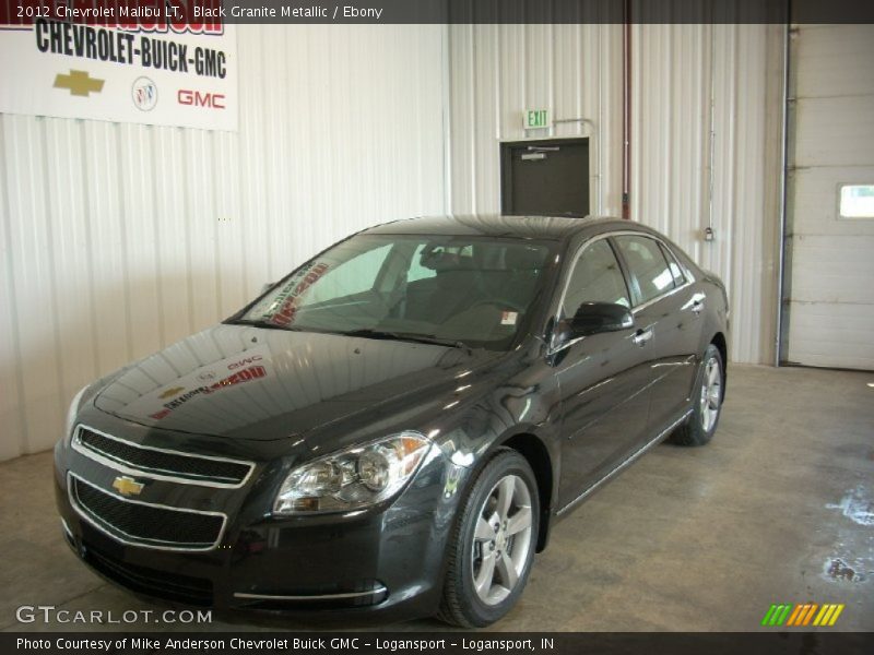 Black Granite Metallic / Ebony 2012 Chevrolet Malibu LT