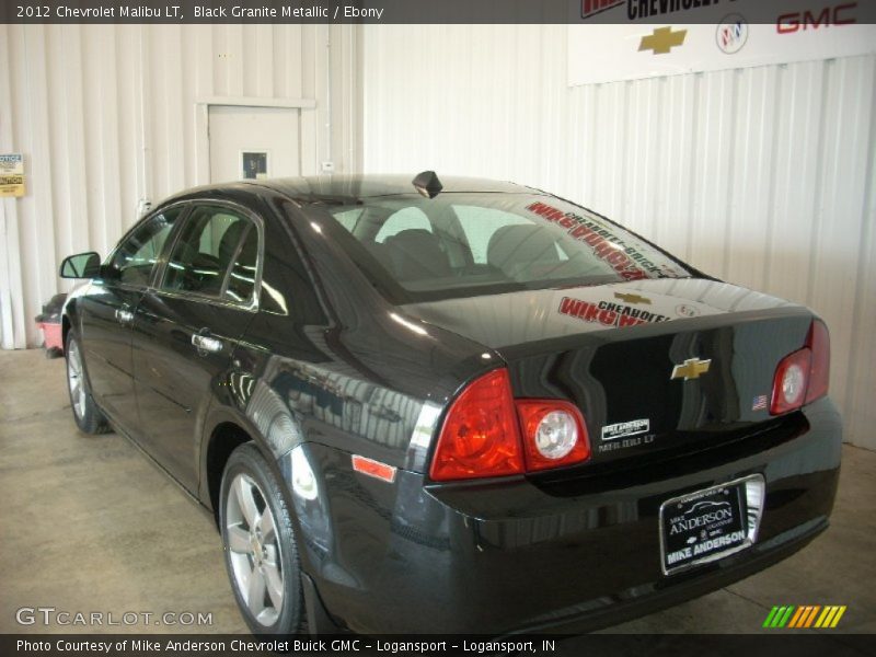 Black Granite Metallic / Ebony 2012 Chevrolet Malibu LT