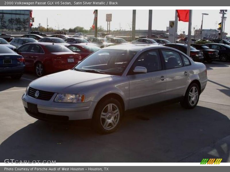 Satin Silver Metallic / Black 2000 Volkswagen Passat GLX V6 Sedan