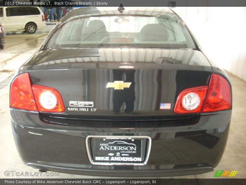 Black Granite Metallic / Ebony 2012 Chevrolet Malibu LT