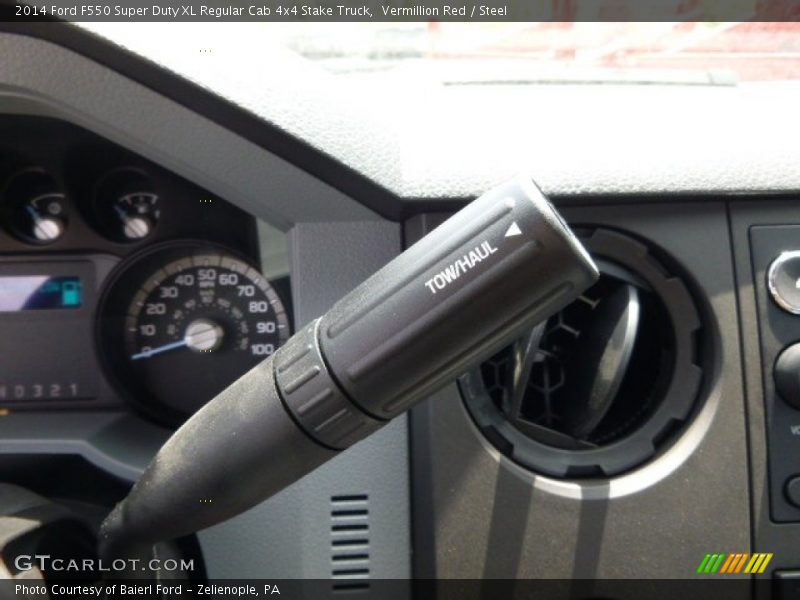 Vermillion Red / Steel 2014 Ford F550 Super Duty XL Regular Cab 4x4 Stake Truck