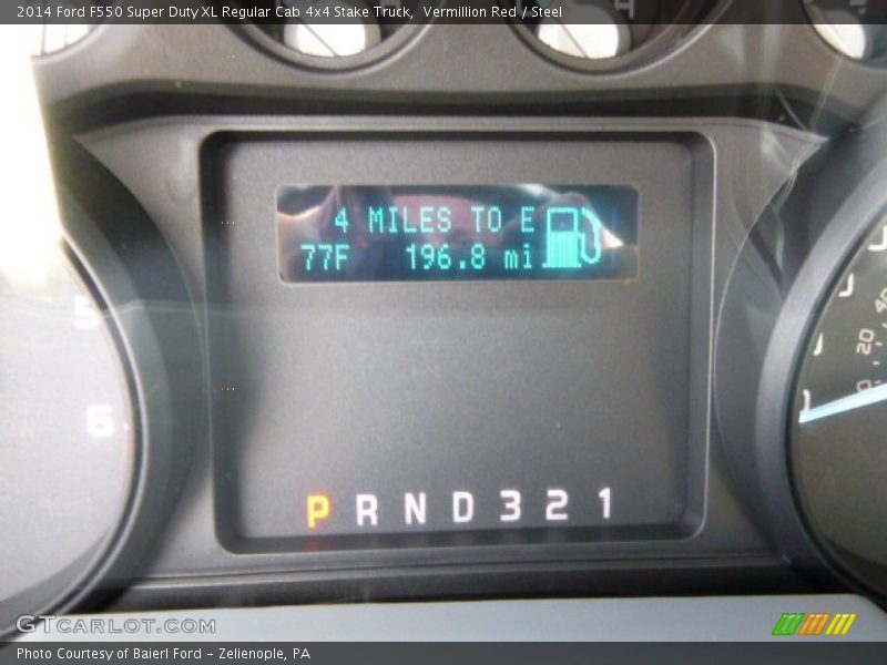 Vermillion Red / Steel 2014 Ford F550 Super Duty XL Regular Cab 4x4 Stake Truck