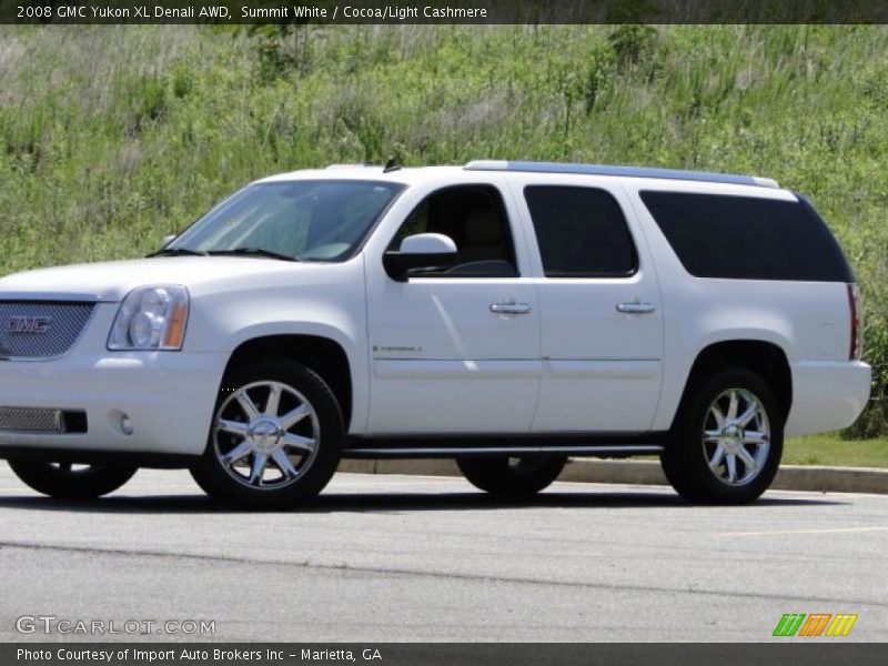 Summit White / Cocoa/Light Cashmere 2008 GMC Yukon XL Denali AWD