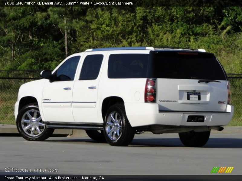 Summit White / Cocoa/Light Cashmere 2008 GMC Yukon XL Denali AWD