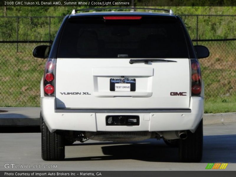 Summit White / Cocoa/Light Cashmere 2008 GMC Yukon XL Denali AWD