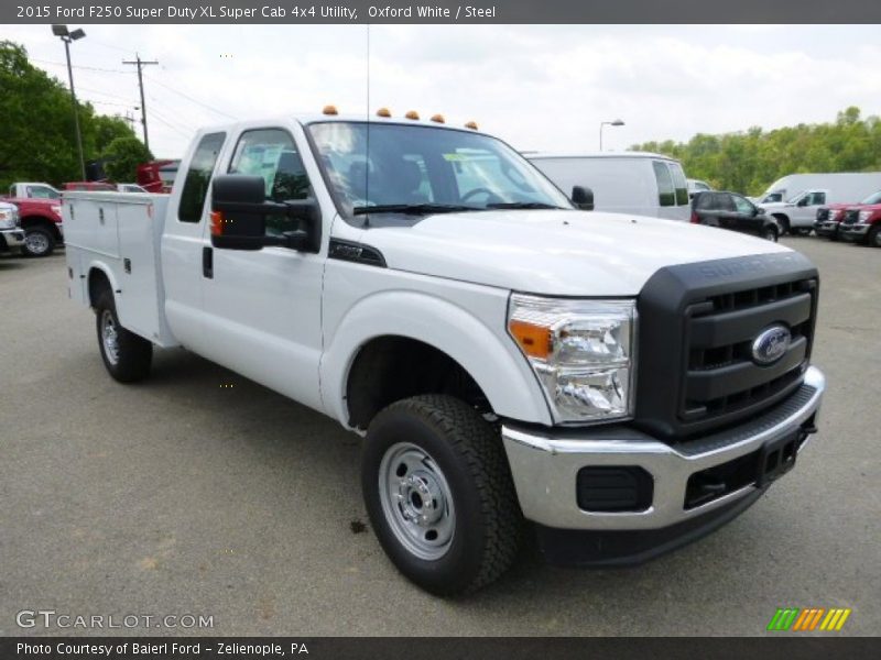 Oxford White / Steel 2015 Ford F250 Super Duty XL Super Cab 4x4 Utility