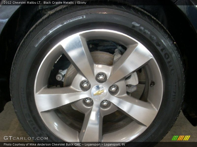 Black Granite Metallic / Ebony 2012 Chevrolet Malibu LT