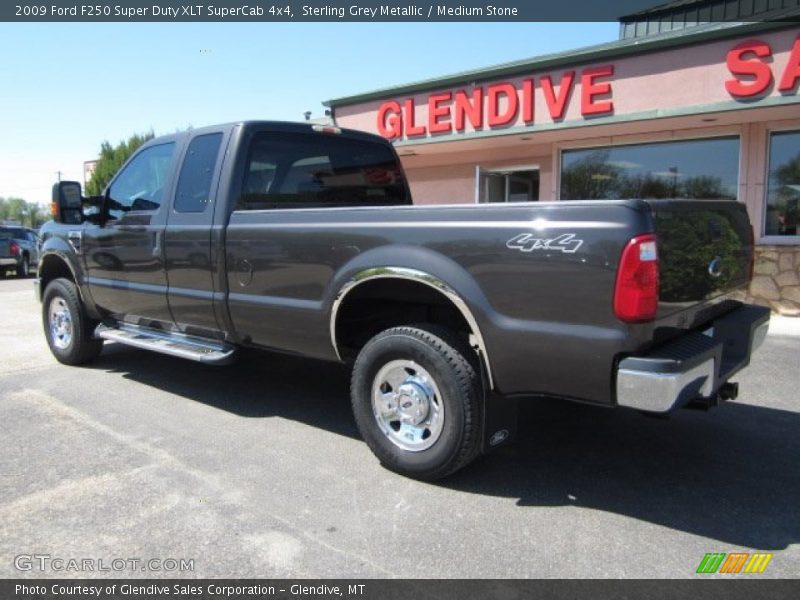 Sterling Grey Metallic / Medium Stone 2009 Ford F250 Super Duty XLT SuperCab 4x4