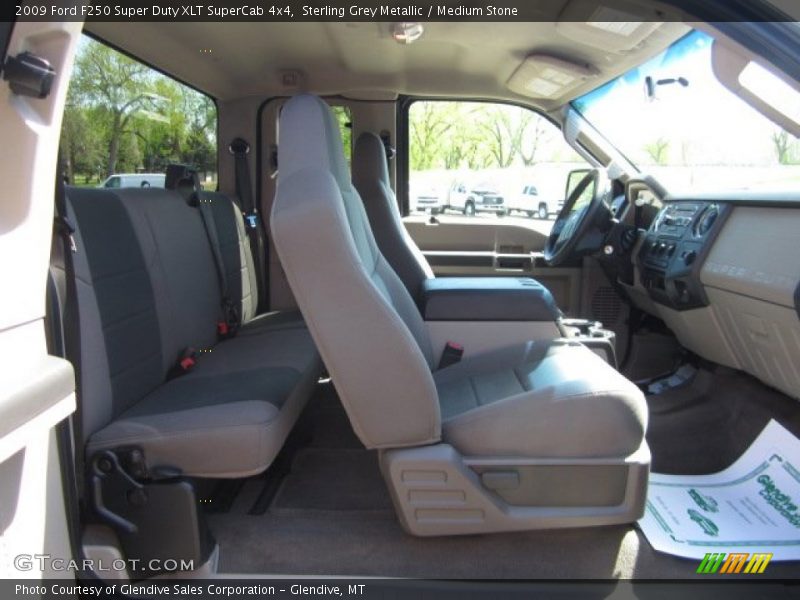 Sterling Grey Metallic / Medium Stone 2009 Ford F250 Super Duty XLT SuperCab 4x4
