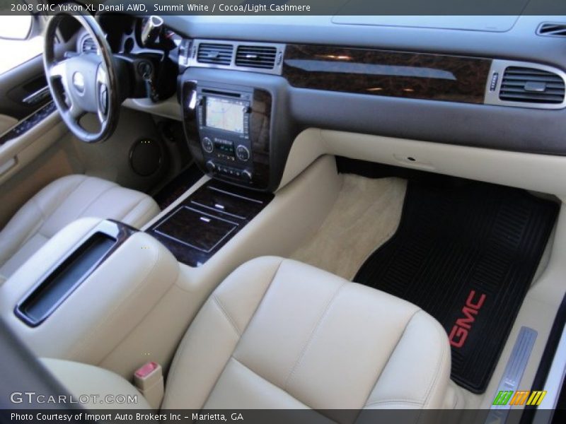 Summit White / Cocoa/Light Cashmere 2008 GMC Yukon XL Denali AWD