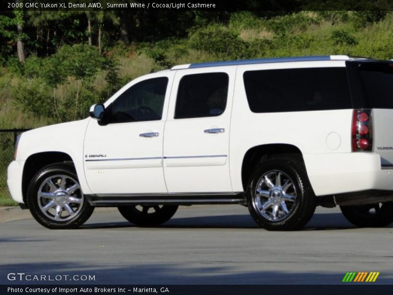 Summit White / Cocoa/Light Cashmere 2008 GMC Yukon XL Denali AWD