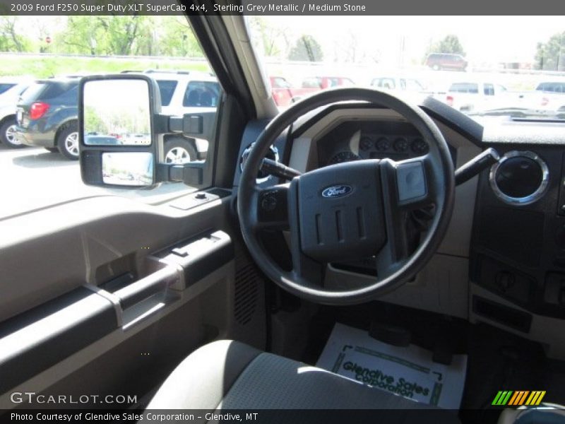Sterling Grey Metallic / Medium Stone 2009 Ford F250 Super Duty XLT SuperCab 4x4