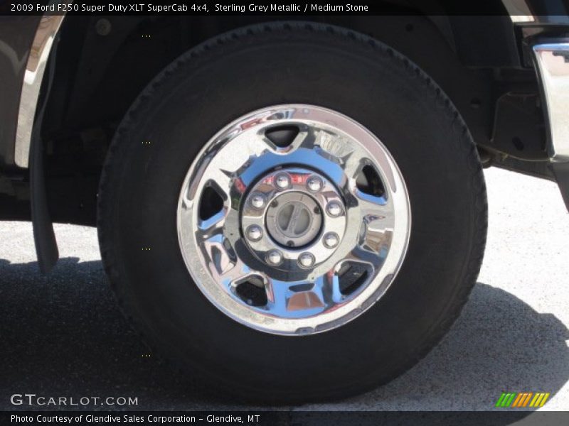 Sterling Grey Metallic / Medium Stone 2009 Ford F250 Super Duty XLT SuperCab 4x4