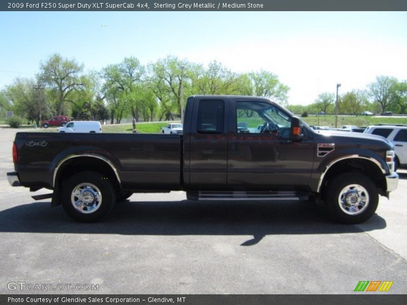 Sterling Grey Metallic / Medium Stone 2009 Ford F250 Super Duty XLT SuperCab 4x4