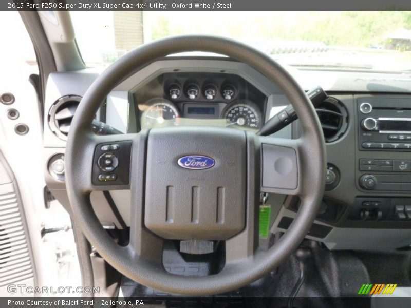 Oxford White / Steel 2015 Ford F250 Super Duty XL Super Cab 4x4 Utility