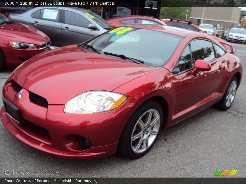 Rave Red / Dark Charcoal 2008 Mitsubishi Eclipse SE Coupe