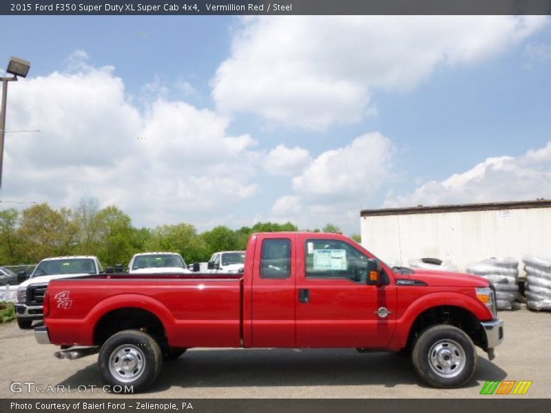 Vermillion Red / Steel 2015 Ford F350 Super Duty XL Super Cab 4x4