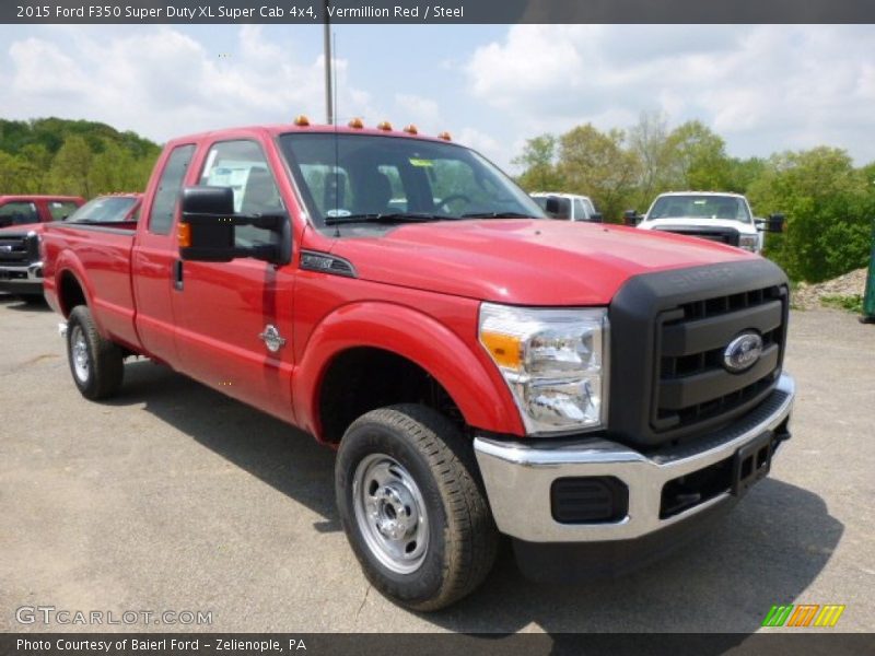 Vermillion Red / Steel 2015 Ford F350 Super Duty XL Super Cab 4x4