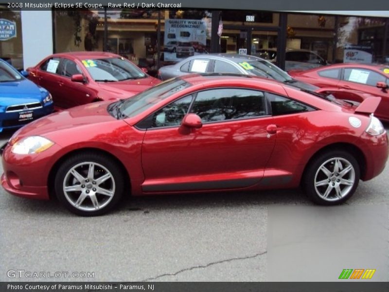 Rave Red / Dark Charcoal 2008 Mitsubishi Eclipse SE Coupe