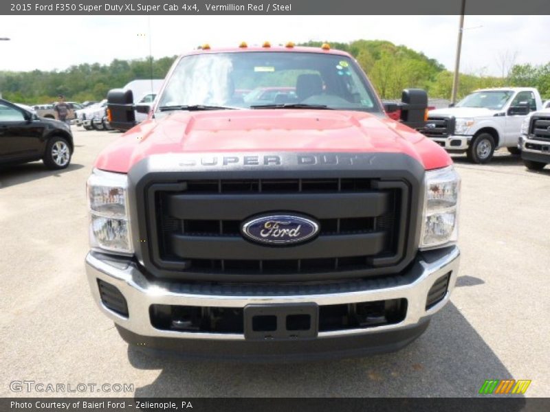 Vermillion Red / Steel 2015 Ford F350 Super Duty XL Super Cab 4x4